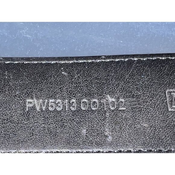 Vegan Black Leather Glitz Belt Buckle Sz M / 33 in / 1.5 in - Picture 7 of 12